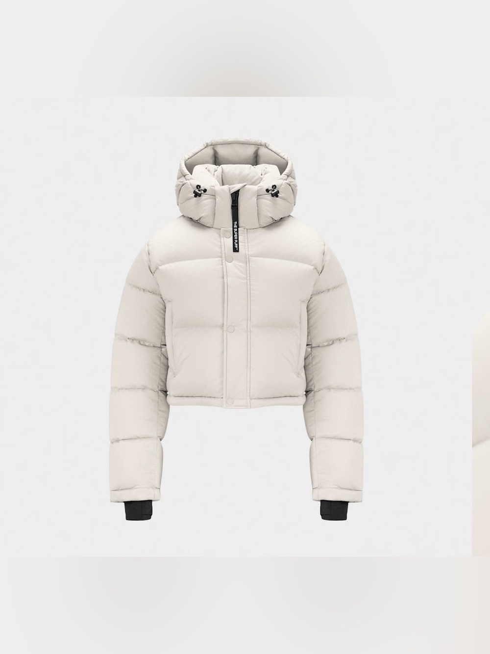 ARITZIA THE SUPER PUFF PUFFER JACKET XTRA SHORTY MATTE PEARL MATE SIZE 2XS